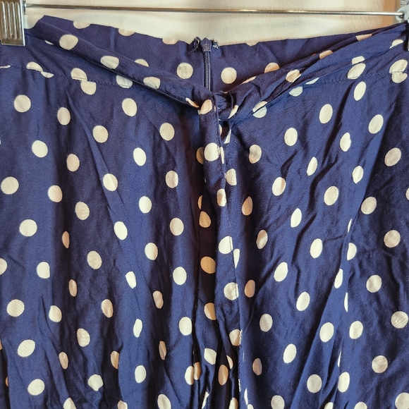 Anthropologie Polka Dot Tie Waist Midi Skirt  Size Small - Picture 9 of 9